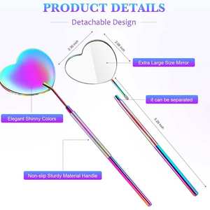 Elegante Espejo Cosmético con Iluminación Estilo Salón, 3X Aumento, Plegable, Decorativo para Área de Vanidad - Product Image 3