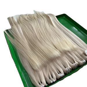 Prix de gros 100% cheveux vietnamiens simple donneur Bundle os droit couleur 613 Extensions de cheveux humains pointe ruban Ins cheveux vierges - Product Image 3