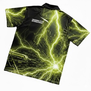 Mens Custom Zipper Polo <b>Dart</b> Shirts With Pocket - Product Image 3