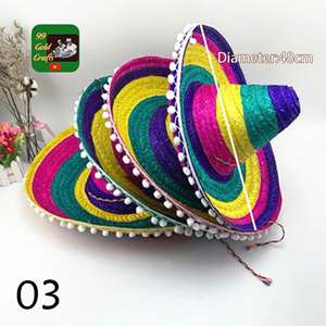 Wholesale Mexican <b>Mini</b> Straw Hats Sombrero Headband Party Decorations for Adults Kids for Sports Beach Scenes Halloween Hat - Product Image 4