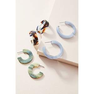 ต่างหูเรซิ่นทำมือสำหรับผู้หญิง หรูหรา ทันสมัย ทนทาน น้ำหนักเบา อุปกรณ์ทำเครื่องประดับ - Product Image 1