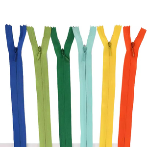 Vente en gros 3 #   Fermeture éclair invisible en nylon, ruban en tissu de longueur personnalisée, coloré, pour robes, vêtements, chaussures, textiles de maison - Product Image 2