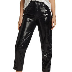 Custom Design Breathable <b>Women</b> Leather Pants Casual <b>Workwear</b> <b>Trousers</b> Ideal For Outdoor Hiking Waterproof Leather Pants <b>Women</b> - Product Image 1