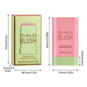 Long lasting cream <b>blush</b> stick vegan natural easy to apply waterproof <b>blush</b> makeup private label - Product Image 6