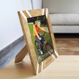 Rustic Wooden Photo <b>Frame</b> 8x10 Inch Rectangular Handmade Wall Decor Made In India - Product Image 2