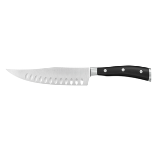 Cuchillos de Chef Premium con Hoja Curva Ancha de Acero Inoxidable y Mango Negro con Triple Remache para Cortar Carne - Product Image 1