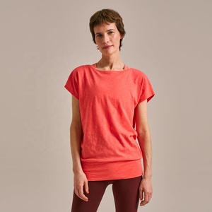 Tops de gimnasio transpirables para mujer, camiseta de Yoga de manga corta para entrenamientos de verano, ropa de entrenamiento cómoda - Product Image 1