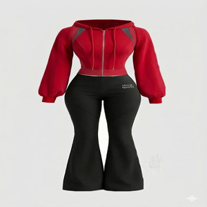 ชุดวอร์มผู้หญิง Clovix Sports ราคาประหยัด ชุดออกกำลังกายสวมใส่สบาย ชุดลำลองสำหรับเล่นกีฬา ผลิตจำนวนมาก - Product Image 1