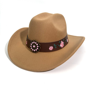 หมวกคาวบอยแจ๊สแบบยูนิเซ็กซ์ ผ้าไนลอนผสมไหมและฝ้าย ดีไซน์ตะวันตก  รักษ์โลก ระบายอากาศได้ดี ขายส่ง พร้อมริบบิ้นแฟชั่น สำหรับกิจกรรมกลางแจ้ง - Product Image 3