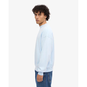 Sudadera Unisex Azul Claro de Cuello Redondo, Corte Regular, Tejido de Algodón, Informal, para Otoño - Product Image 2