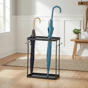 Shopee venta moderno Metal interior paraguas soportes gancho corto y largo paraguas titular Taiwán hogar almacenamiento fabricante - Product Image 1