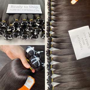 Extensiones de Cabello Remy de Alta Calidad, Listas para Enviar, Cabello Vietnamita Virgen Liso en Paquetes de 100 Gramos, Trama Doble a Máquina, Precio de Fábrica, Envío Rápido - Product Image 5