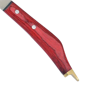 Cuchillo para Pezuñas de Nuevo Diseño, Bajo MOQ, Mango de Madera, Hoja de Acero Inoxidable, Cuchillo para Recortar Pezuñas para Caballos, Ganado, Ovejas y Cabras - Product Image 4