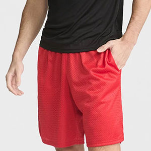 Nouvelle promotion : Short en maille 100 % coton pour homme, design personnalisé, short adulte avec cordon de serrage, motif uni - Short très tendance - Product Image 1