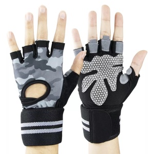 Guantes Deportivos GAF al por Mayor, Ligeros, de Medio Dedo, Antideslizantes, Transpirables, de Cuero PU con Cordones, para Gimnasio, Fitness, Levantamiento de Pesas, Unisex - Product Image 6