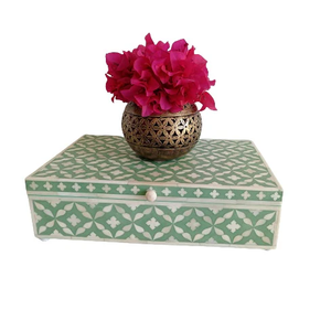 Premium Handmade Bone Inlay Decorative <b>Trinket</b> <b>Box</b> Luxury Wooden Jewelry Organizer for Modern Interior Decoration - Product Image 4