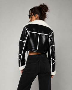 Women's <b>Jackets</b> Classic <b>Suede</b> Leather <b>Jacket</b> Lightweight Outerwear Stylish Slim Fit Soft Touch Daily Wear - Product Image 3