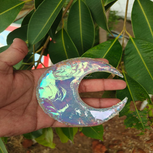 Crescent Angel Aura Revestimiento Hecho a mano Caza Flint Punta de flecha Crystal Moon Shape Mejor calidad Love-Themed Arrowheads - Product Image 2