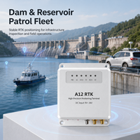 Traceur GPS Véhicule 4G Haute Précision A12 RTK GNSS Récepteur Double Antenne Terminal de Positionnement IP67 -35~80°C pour Flotte