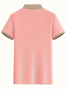 Custom Pink Cotton Polo Shirt Unisex Work Fashion Breathable Silk Screen Printing Oem Service made in Bangladesh manufactures - Product Image 2