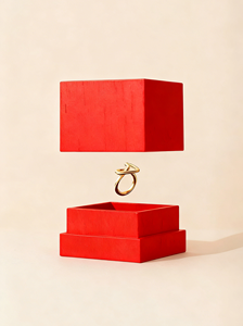 Boîtes à bijoux de luxe en gros d'usine, boîtes à bagues pas chères, emballages de bijoux noirs pour petites entreprises - Product Image 3