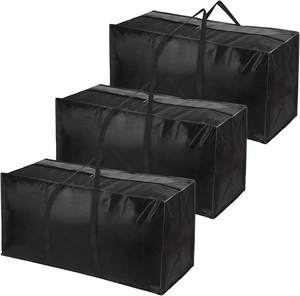 Extra Large Heavy Duty <b>Moving</b> Bags With Zippers And Carry Handles Durable Storage Totes For Packing And Travel - Product Image 4