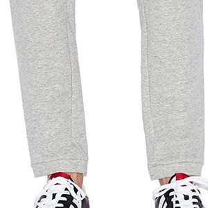 Pantalon de jogging en polaire gris clair pour hommes sur mesure élastique doux avec ficelle de traction Logo brodé imprimé en 3D taille moyenne - Product Image 4