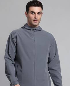 soft <b>shell</b> Lightweight Streetwear Autumn Wind breaker running jacket Zipper Closure Breathable Pockets Outdoor Everyday Wear - Product Image 1