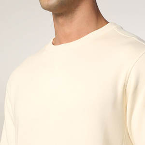 Sweat-shirt surdimensionné pour hommes grandes tailles, doublé en polaire, col rond, hiver, fabricant de vêtements OEM personnalisés - Product Image 3