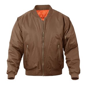 Best Quality OEM/ODM Bomber Jacket For Men Full Zip Windbreaker Warm Winter Windproof Casual Outwear Padded <b>Lined</b> <b>Coats</b> - Product Image 3