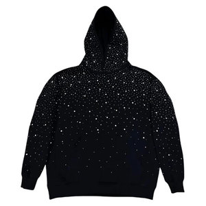 Conjunto de Sudadera con Capucha y Pantalones de Felpa Personalizados 100% Algodón 430 gramos, Bordados, Desgastados, con Cremallera de Pedrería y Efecto Lavado Ácido y Decolorado por el Sol - Product Image 2