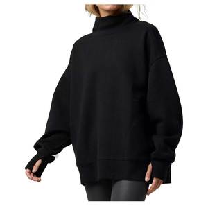 Sudadera de Manga Larga con Cuello Alto Reversible para Mujer, Personalizada con Logotipo, Nueva Colección de Invierno, 100% Algodón, Talla Grande - Product Image 2