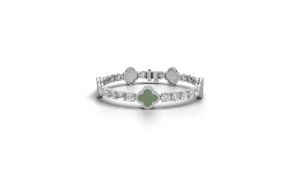 Moissanite Clover Charm Tennis Bracelet 925 Sterling Silver Luxury Hip Hop <b>Iced</b> <b>Out</b> Gift Party for Men & Women - Product Image 2