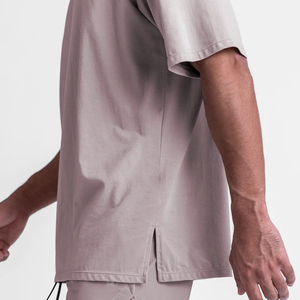 Camiseta de Alta Calidad de 400g con Cuello Ajustado, Estilo Urbano, 100% Algodón, para Hombre, Lisa, para Impresión Personalizada - Product Image 6