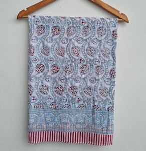 Ethnic Block Print <b>Sarong</b> Indian Cotton Beach <b>Wrap</b> Floral Boho Pareo Summer Poolside Cover Up Beachwear Cover Up Gift For Women - Product Image 3