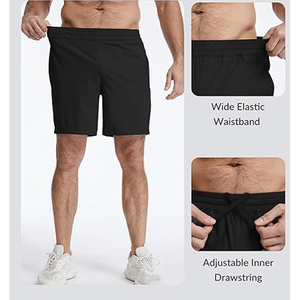 Pantalones Cortos de Verano para Hombre, de Algodón, Cintura Elástica, Lisos, Cómodos, Casuales, con Estampado Personalizado, Proveedor OEM, Venta al Por Mayor - Product Image 5