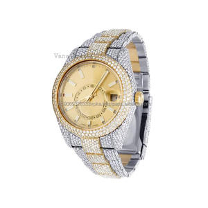 Reloj de Pulsera de Lujo para Hombre de Alta Calidad, 41 mm, Analógico, Acero Inoxidable, Cristal, Resistente al Agua 100 Bar, con Diamante Moissanita Exclusivo - Product Image 1