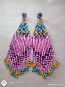 Boucles d'oreilles en perles de verre colorées pour accessoires de mode estivaux, ajoutant une touche lumineuse et une expérience de port légère et confortable - Product Image 5