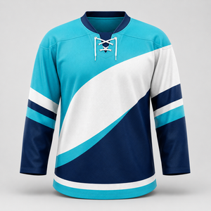 Jersey de Hockey sobre Hielo Ajustado y Cómodo con Diseño Personalizado y Bordado, Hecho en Pakistán, Servicio OEM - Product Image 1
