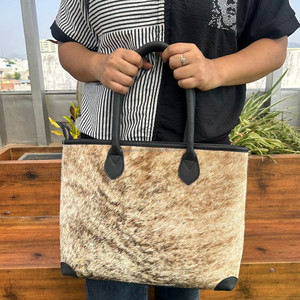 กระเป๋าหนังวัวขนสัตว์ขนาดใหญ่กระเป๋าสะพายไหล่มีสไตล์กระเป๋าถือเก็บขนได้กระเป๋าช้อปปิ้งสำหรับผู้หญิง - Product Image 2