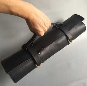 Nouveau design Sacs à dos en cuir Crazy Horse, sac de rangement portable pour couteaux de chef professionnels avec compartiments LKR-0341 - Product Image 4