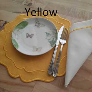 Embroidered Cotton Linen <b>Placemats</b>: Colorful Dining Table Decoration cocktail napkin fathers day gift Set - Product Image 6