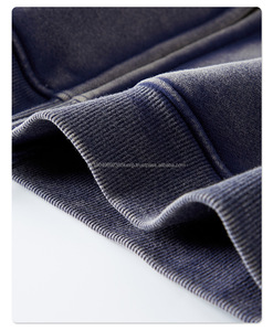 Sudadera con Capucha de Invierno para Hombre, Estilo Vintage, Lavada, con Cierre Personalizado de Doble Deslizador, Ropa Urbana, 100% Algodón, Felpa, Secado Rápido, Venta al por Mayor de Fábrica - Product Image 5