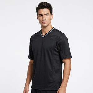 Maillot de football américain respirant 100 % polyester en maille, impression par transfert thermique, manches courtes, personnalisable avec nom, numéro et logo, vente en gros pour adultes - Product Image 4