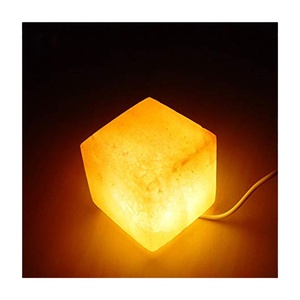 Lampe en sel rose de l'Himalaya de haute qualité, conçue sur mesure, forme géométrique unique, décorative, sachet de sel raffiné comestible - Product Image 5
