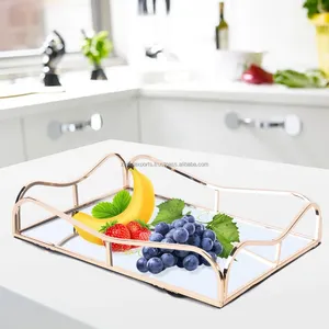 ถาดเสิร์ฟชาและกาแฟสแตนเลสแบบมินิมอล อุปกรณ์ร้านอาหารและโรงแรม Zahid Exports งานฝีมือเชือกโลหะ - Product Image 4