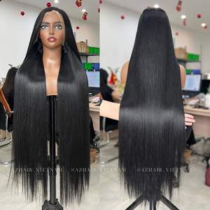 Extensions de cheveux 100% vierges vietnamiens Remy, tissage double trame, cuticules alignées, soyeux, perruque brute non traitée, toutes couleurs, haute qualité - Product Image 2