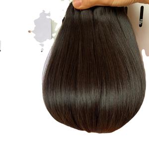 Extensions de cheveux humains lisses, vente en gros, Extensions de cheveux humains, bruts, non traités, vietnamien, Super cheveux vierges à Double dessin - Product Image 5