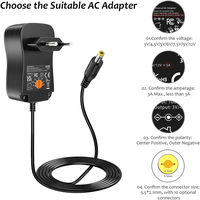 Adaptador de Corriente Universal AC-DC de 36W, Multivoltaje 3V 4.5V 5V 6V 7.5V 9V 12V 3A con 10 Puntas DC para Electrónica del Hogar