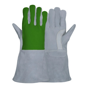 Guantes de Soldadura TIG de Cuero de Vaca y Cabra de Alta Resistencia, Guantes de Seguridad Industrial de Algodón Resistentes al Calor y Chispas - Product Image 3